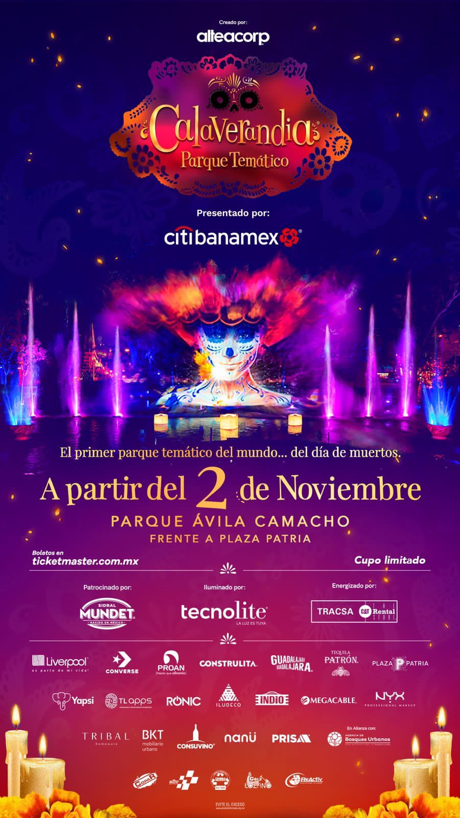 Calaverandia 2022,  del 2 de noviembre al 20 de noviembre en Parque Ávila Camacho, Frente a Plaza Patria